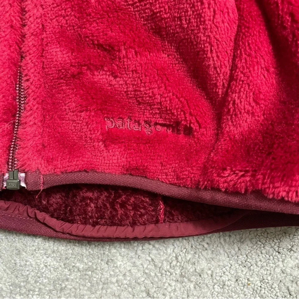 Patagonia Red Zip Up Soft Fleece Long Sleeve Polartec R Jacket 36112F6 EUC Sz S